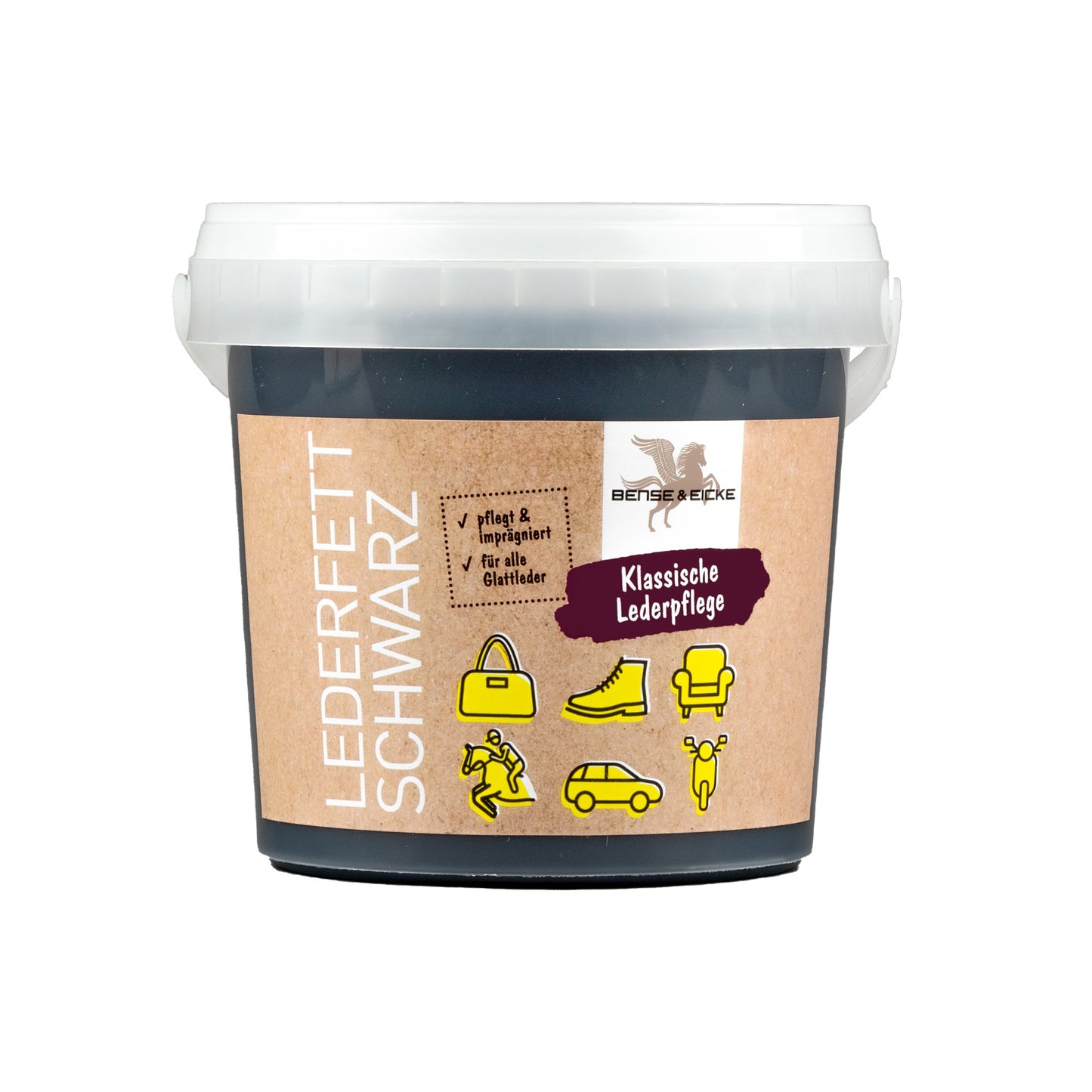 Bense & Eicke Lederfett schwarz