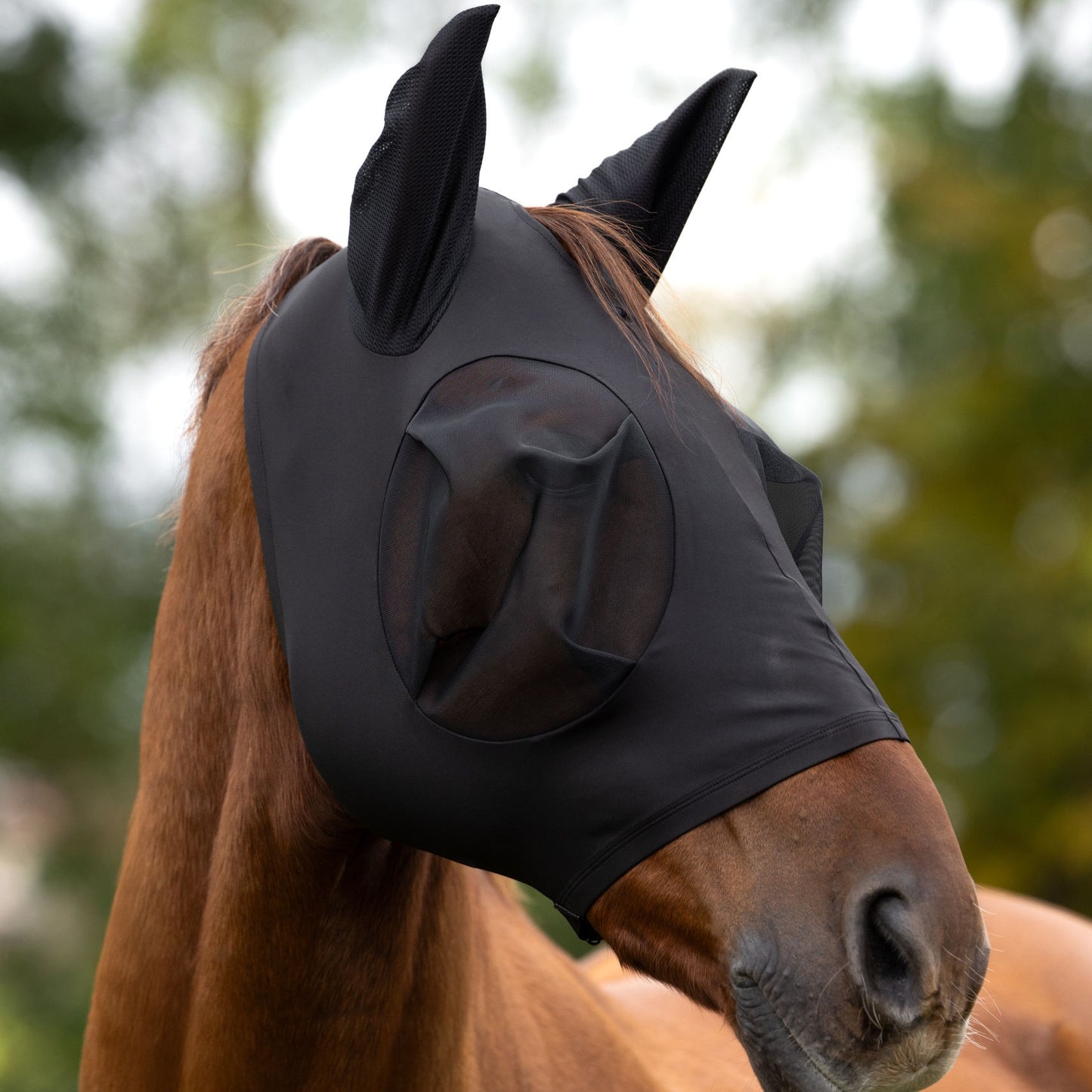 Covalliero Fliegenschutzmaske FinoStretch Zipper