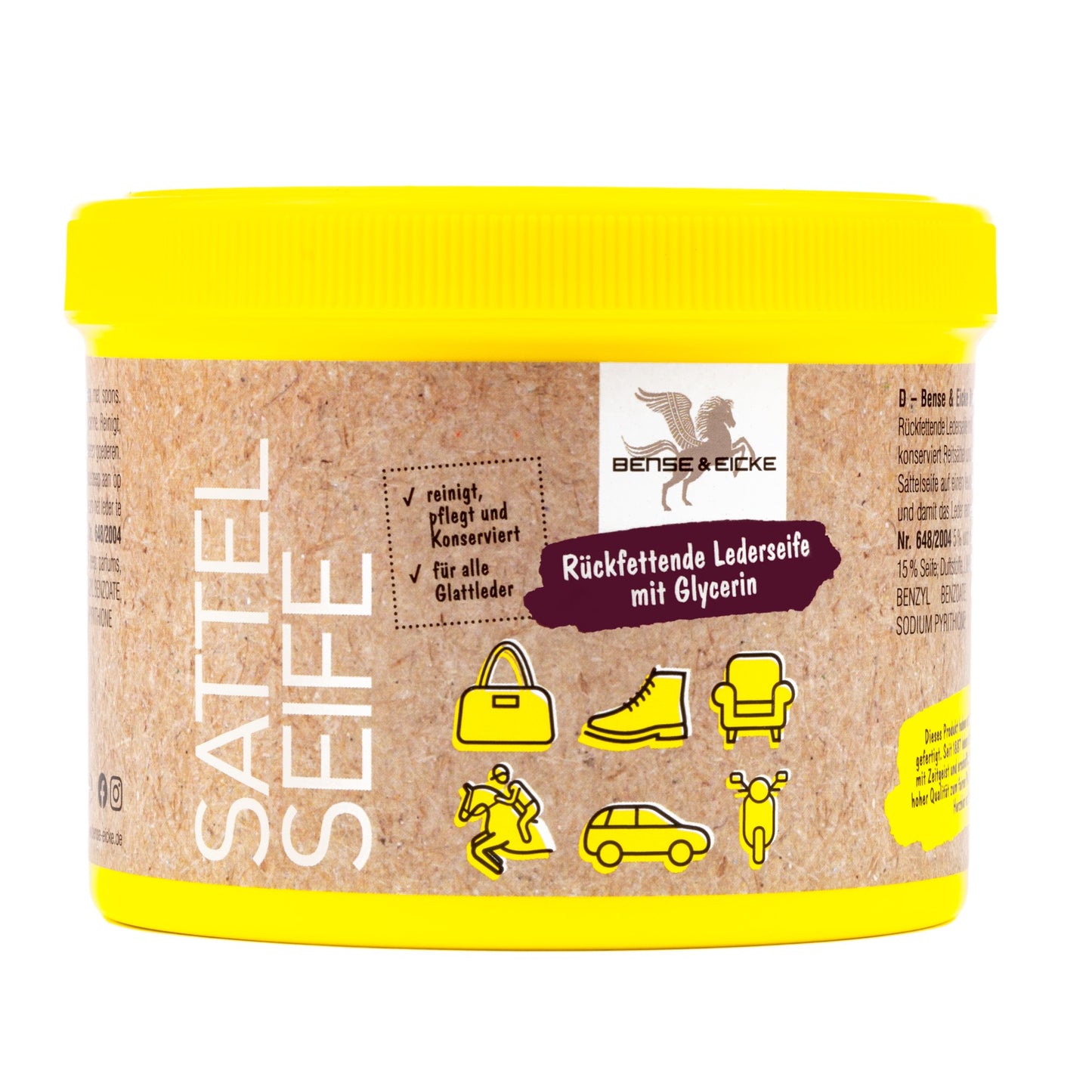 Bense & Eicke Sattelseife mit Schwamm