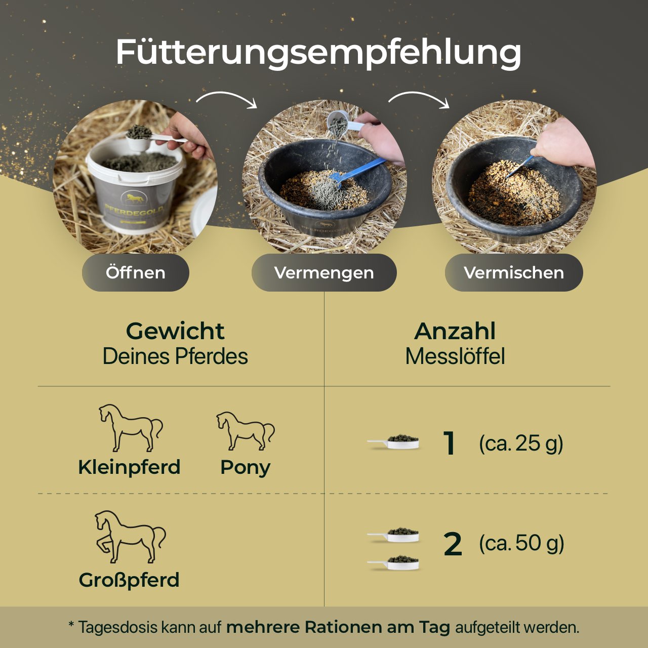 Pferdegold Hufe