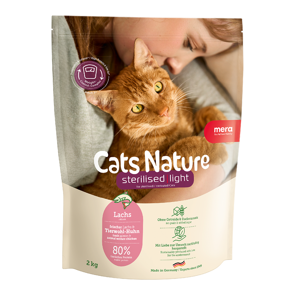 mera Cats Nature Adult Sterilised Lachs