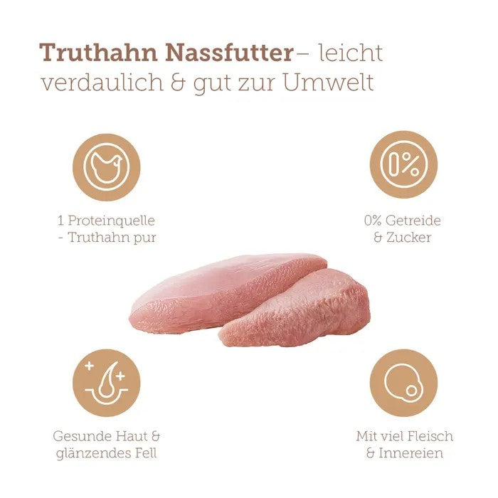 mera pure sensitive Truthahn Nassfutter 6x400g