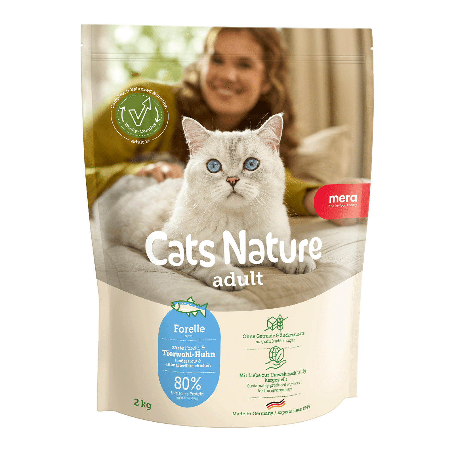 mera Cats Nature Adult Forelle Trockenfutter