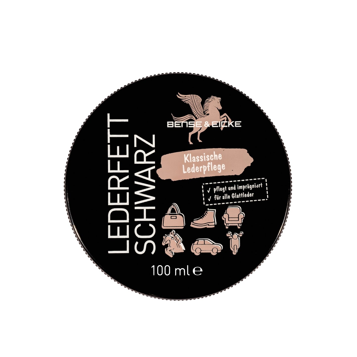 Bense & Eicke Lederfett schwarz