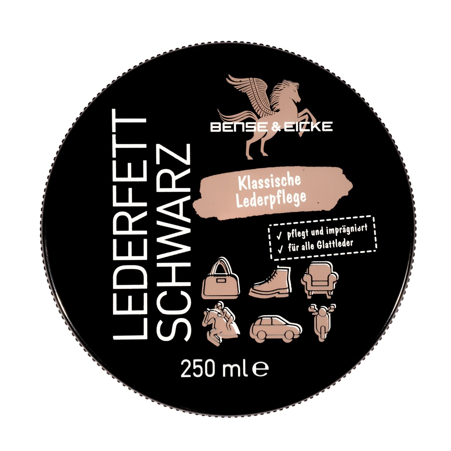 Bense & Eicke Lederfett schwarz