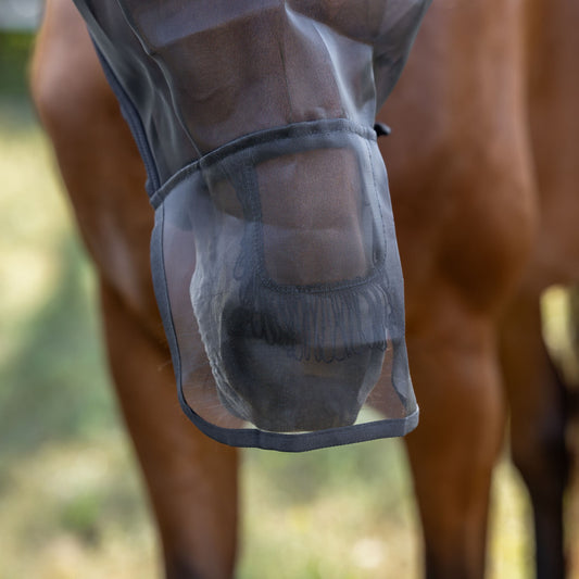 Covalliero Fliegenmaske mit Ohren- und Nüsternschutz