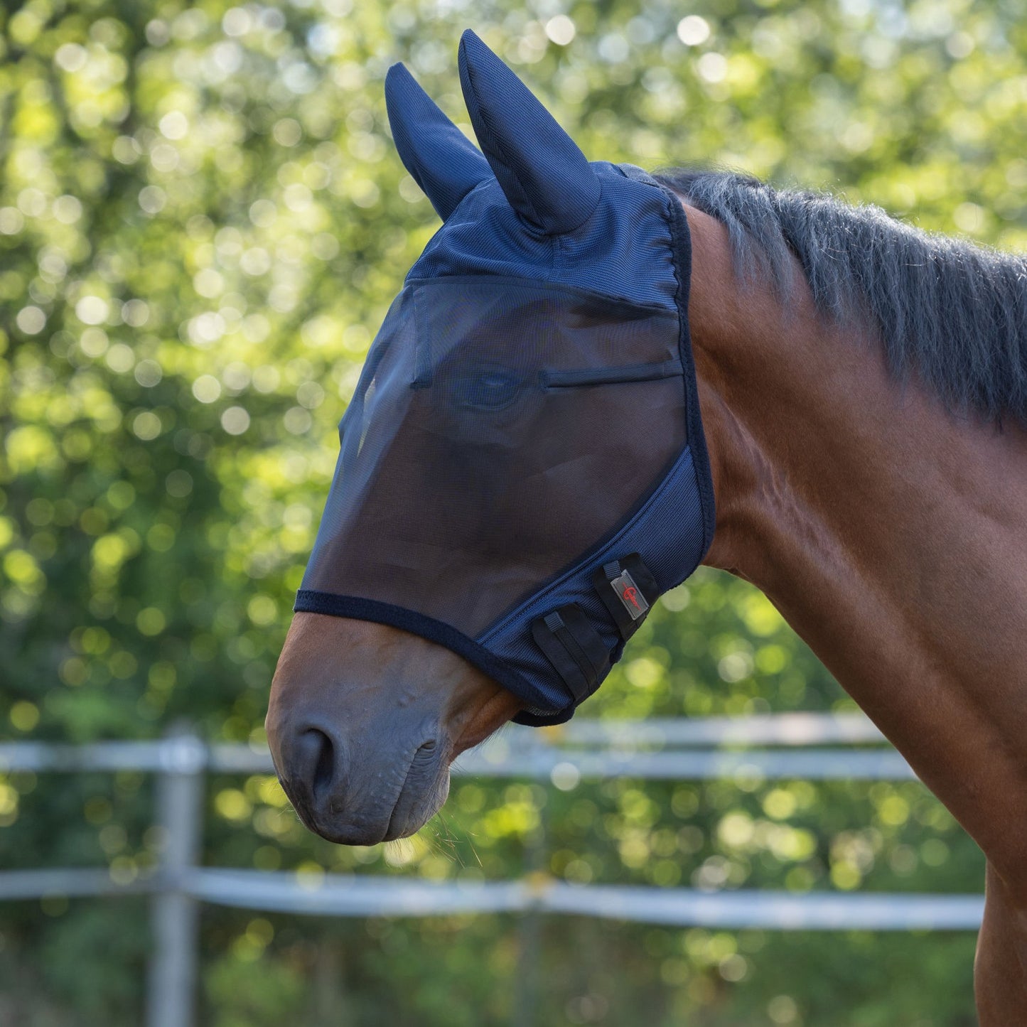 Covalliero Fliegenmaske mit Ohrenschutz SuperFly
