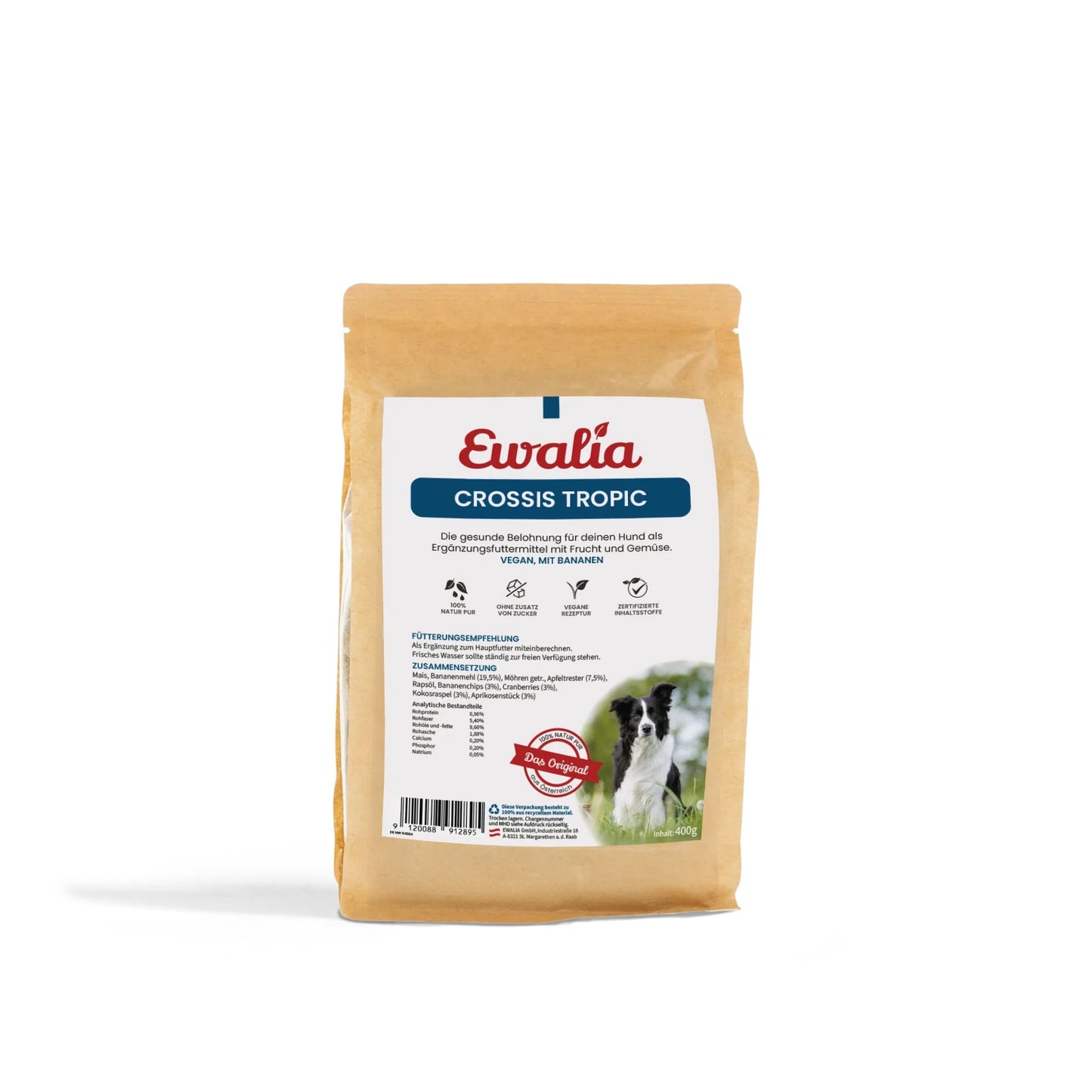 EWALIA Crossis Tropic für Hunde 400g