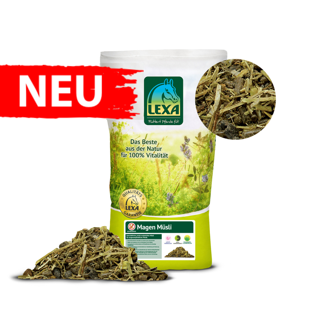 LEXA Magen Müsli – Getreidefrei & Luzernefrei für empfindliche Pferde