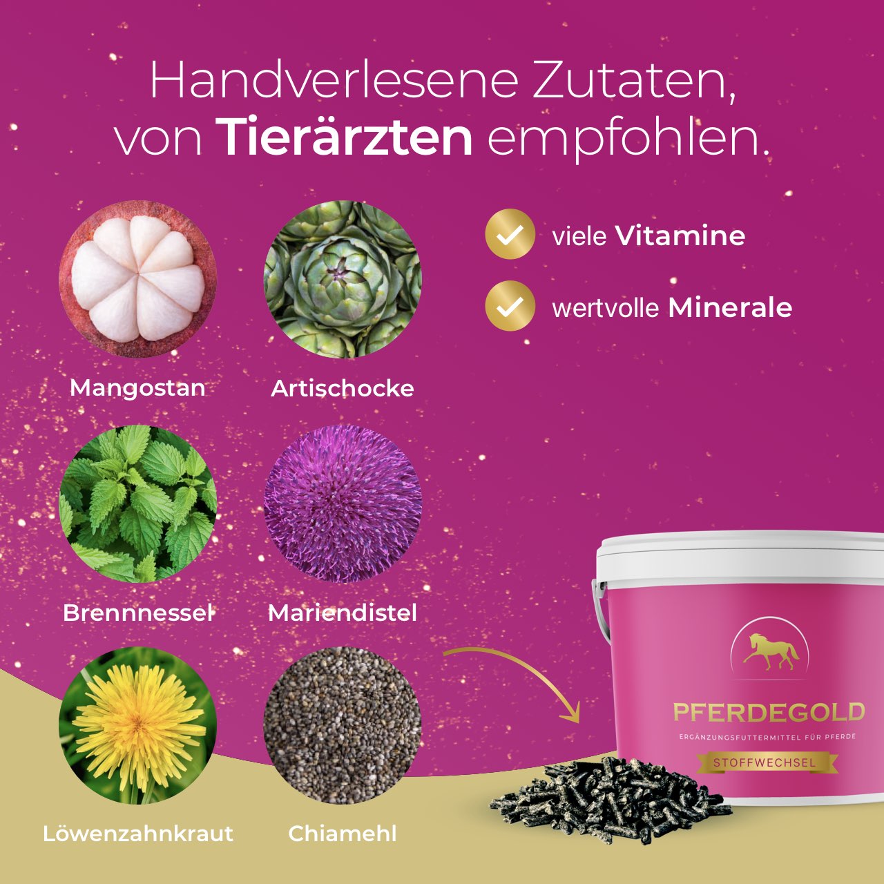 Pferdegold Stoffwechsel